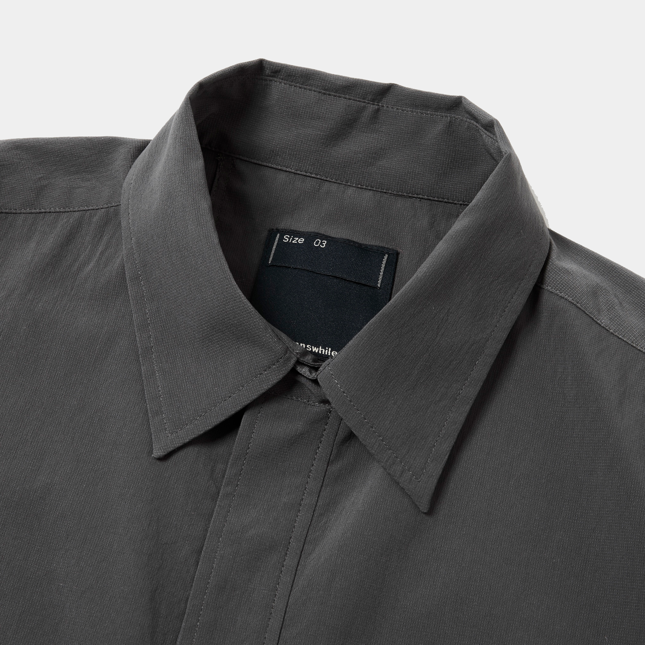 Breathable Side Slit L/S SH/Charcoal