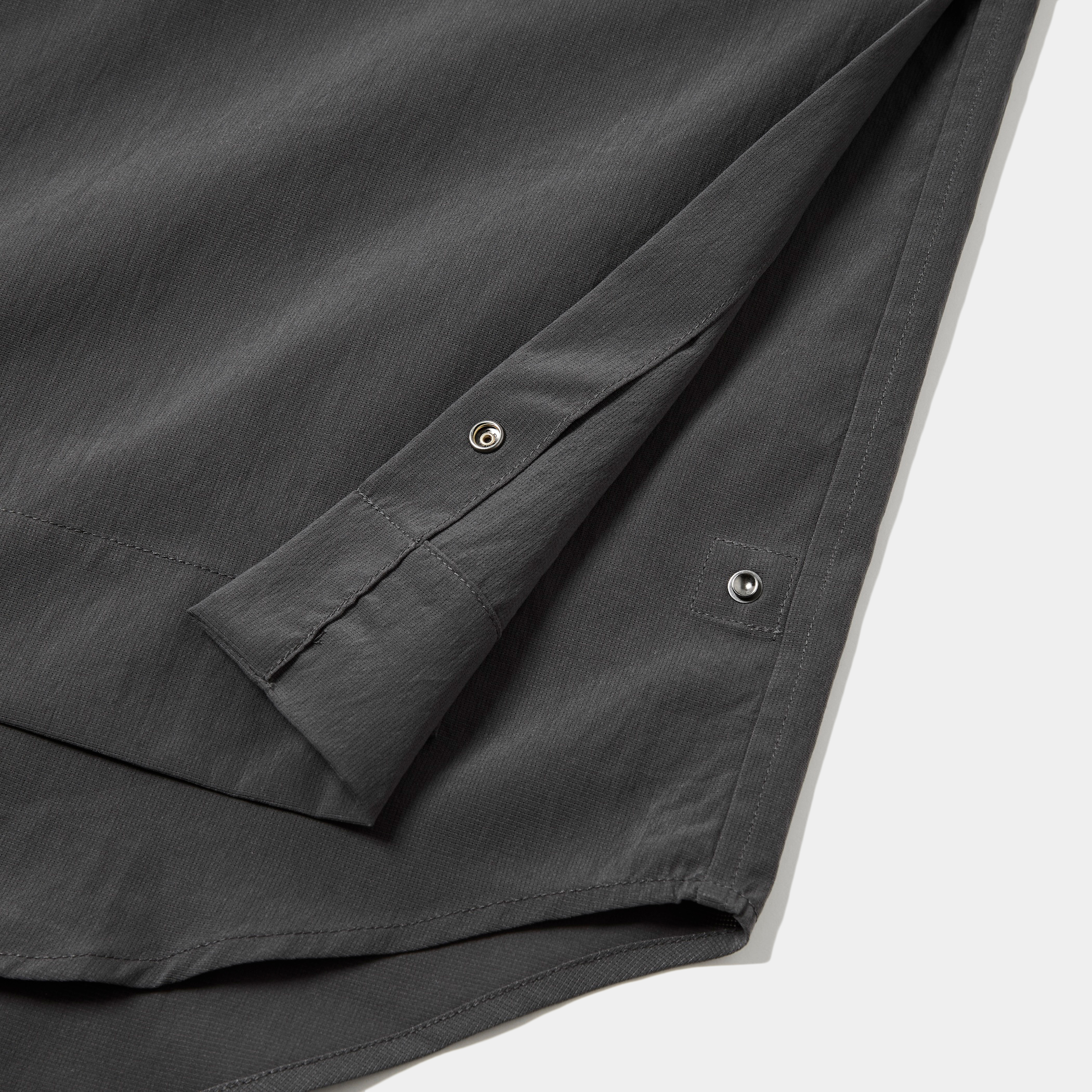 Breathable Side Slit L/S SH/Charcoal