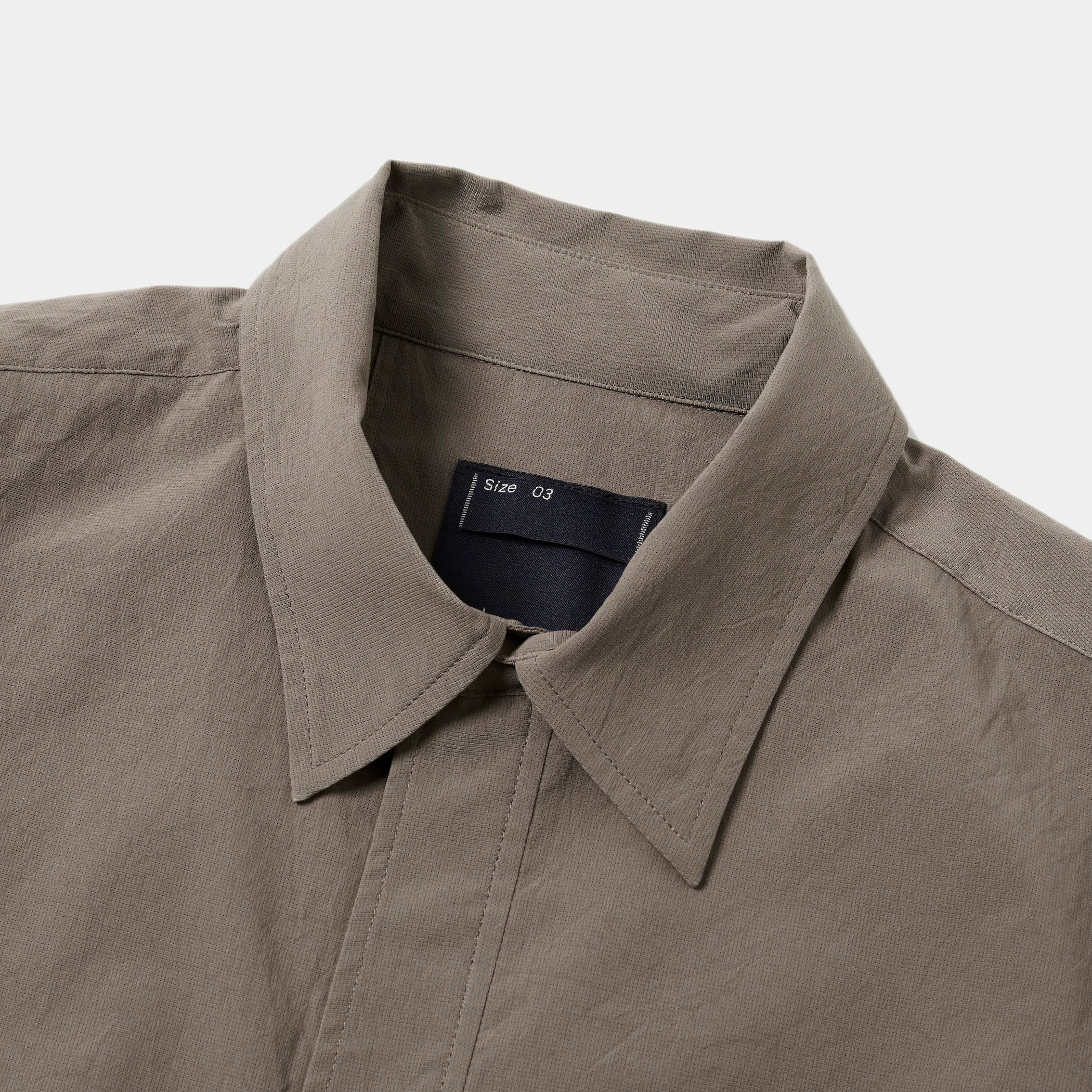 Breathable Side Slit L/S SH/Greige