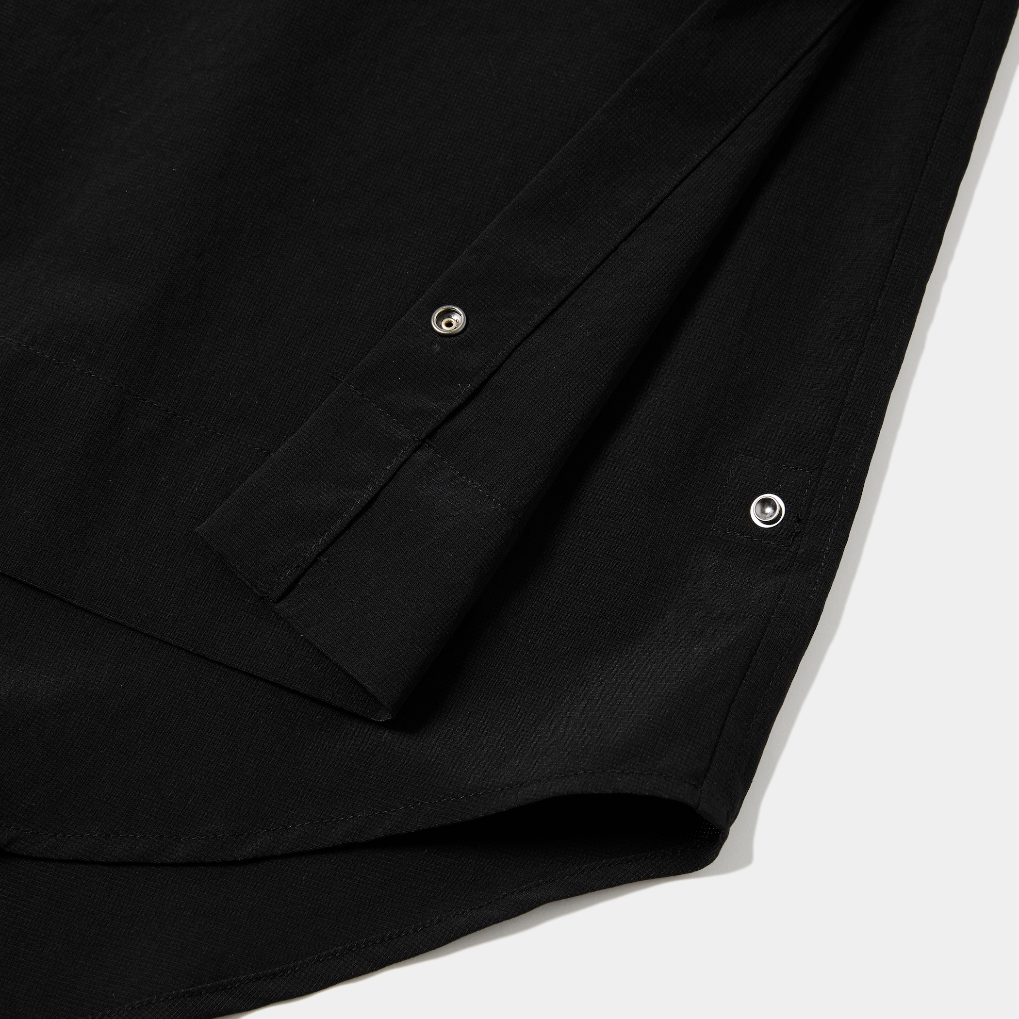 Breathable Side Slit L/S SH/Off Black