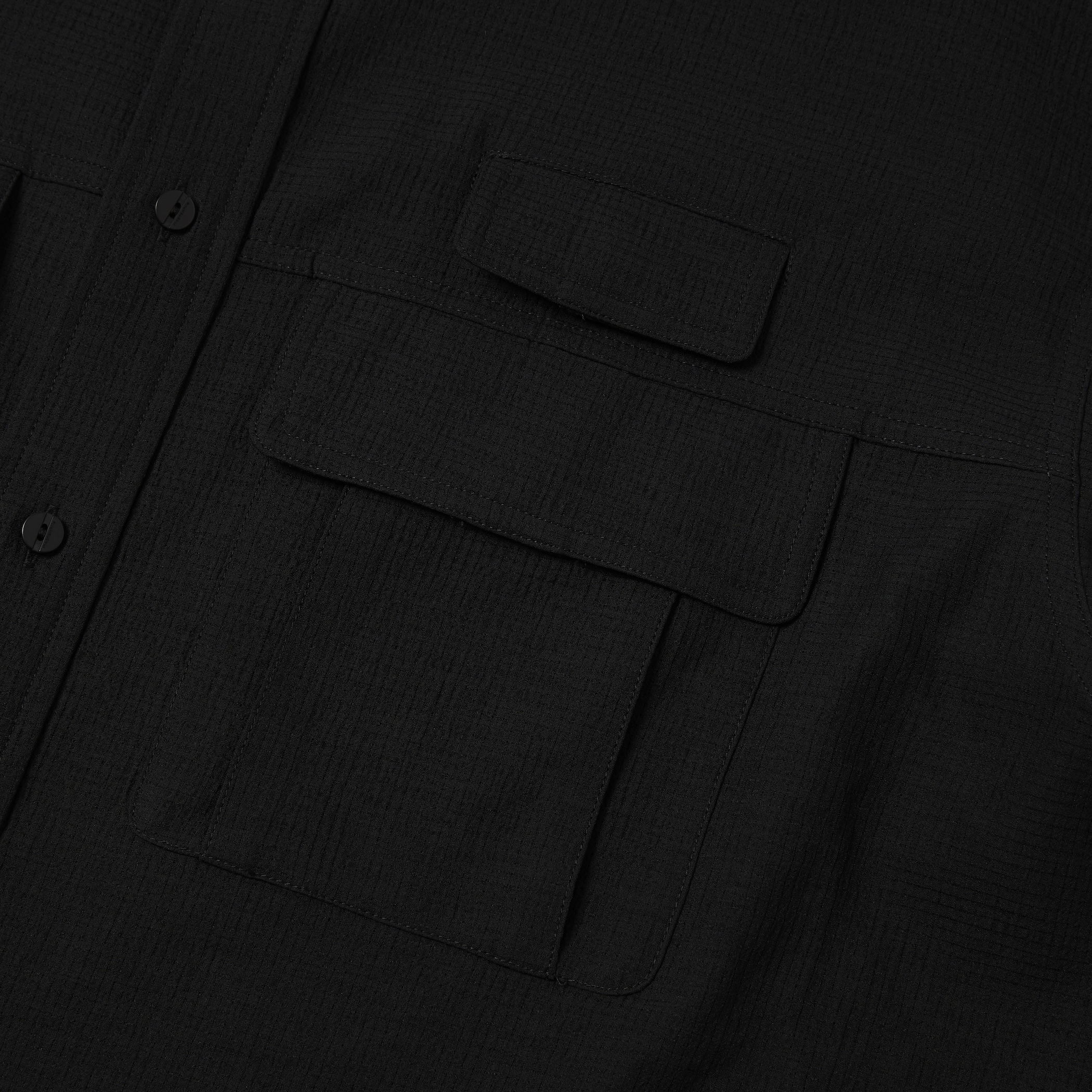 Breathable Linen Luggage S/S SH/Off Black