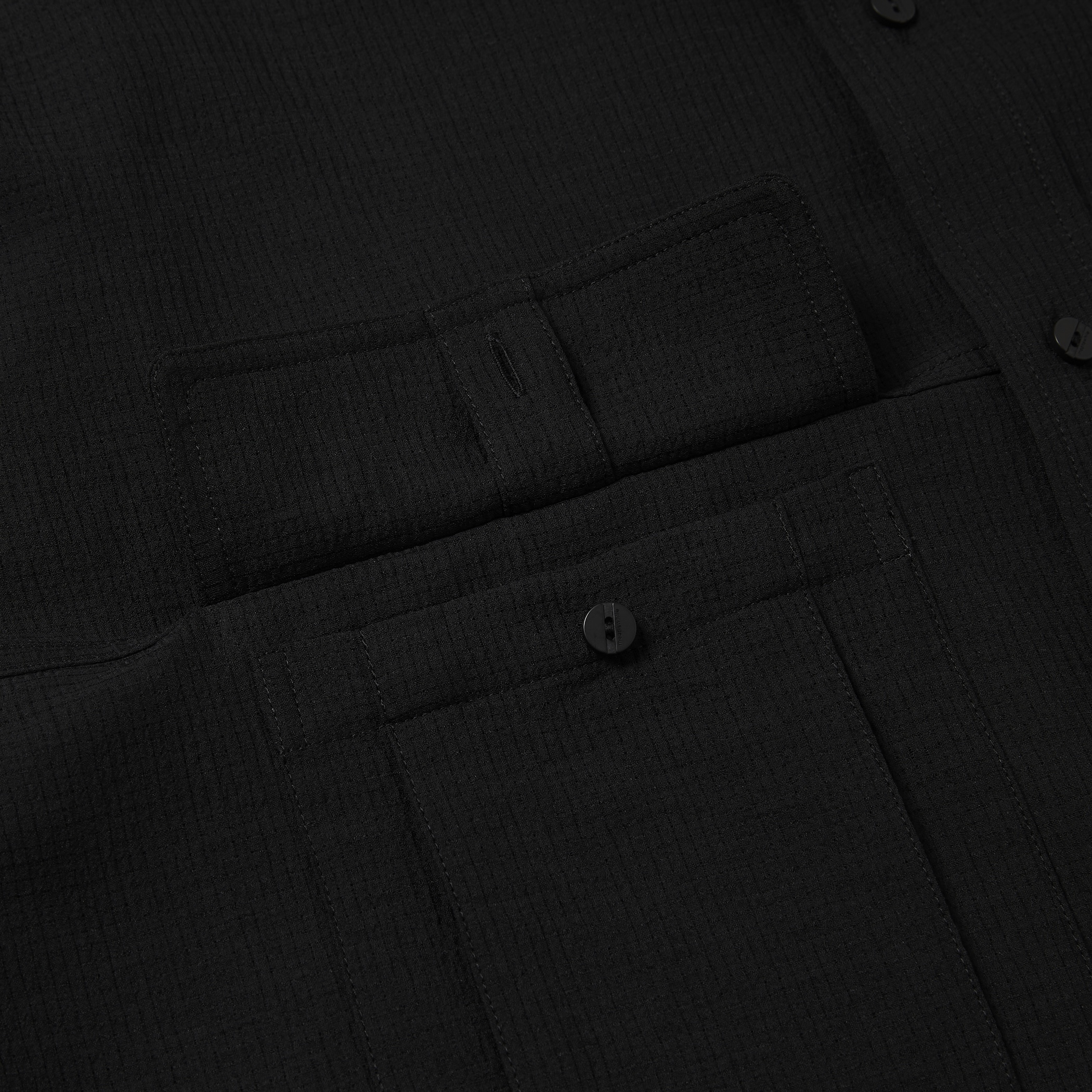 Breathable Linen Luggage S/S SH/Off Black