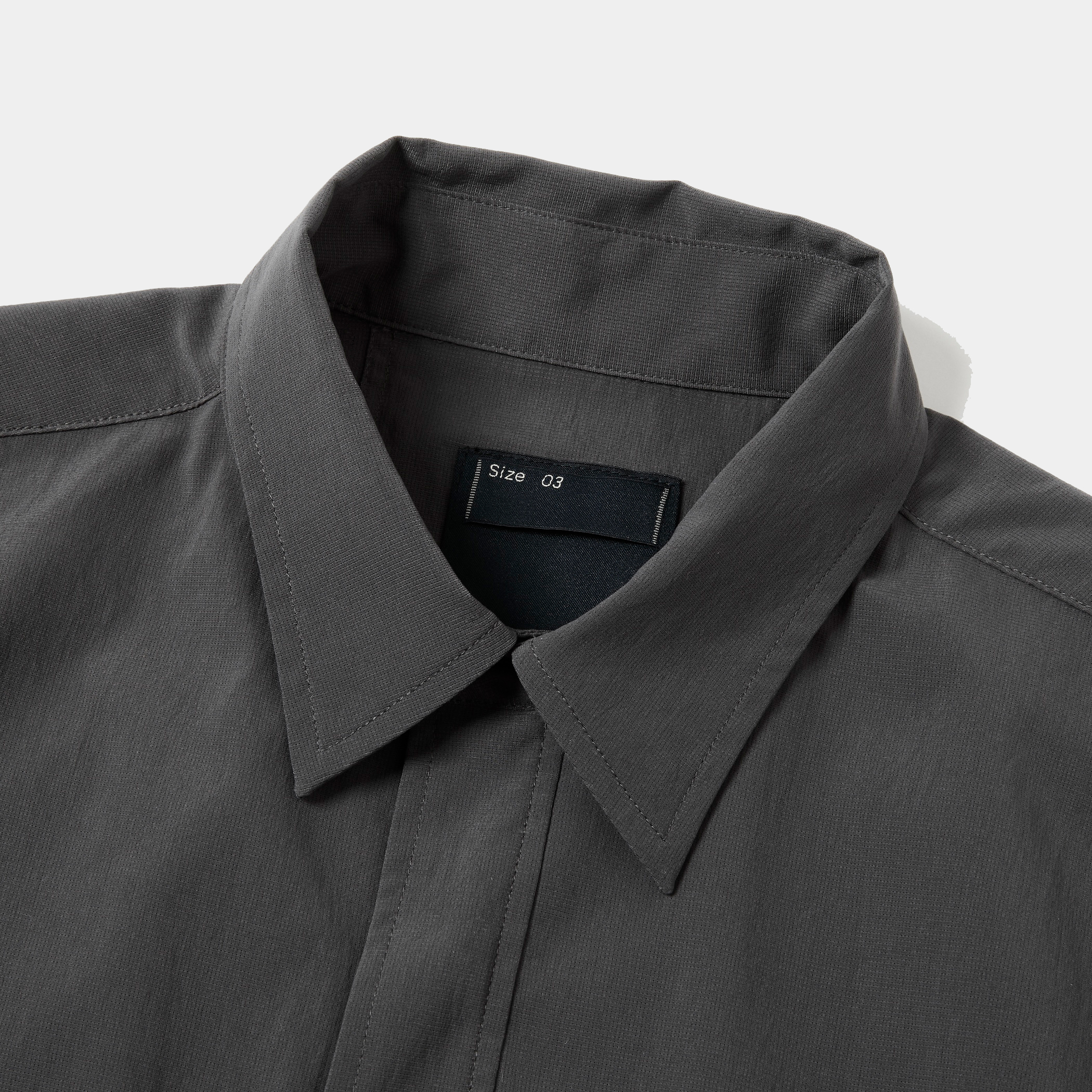 Breathable Side Slit S/S SH/Charcoal