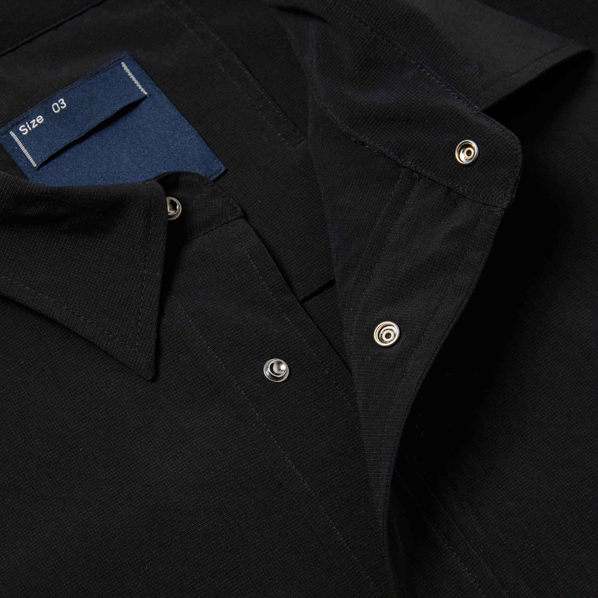 Breathable Side Slit S/S SH/Off Black