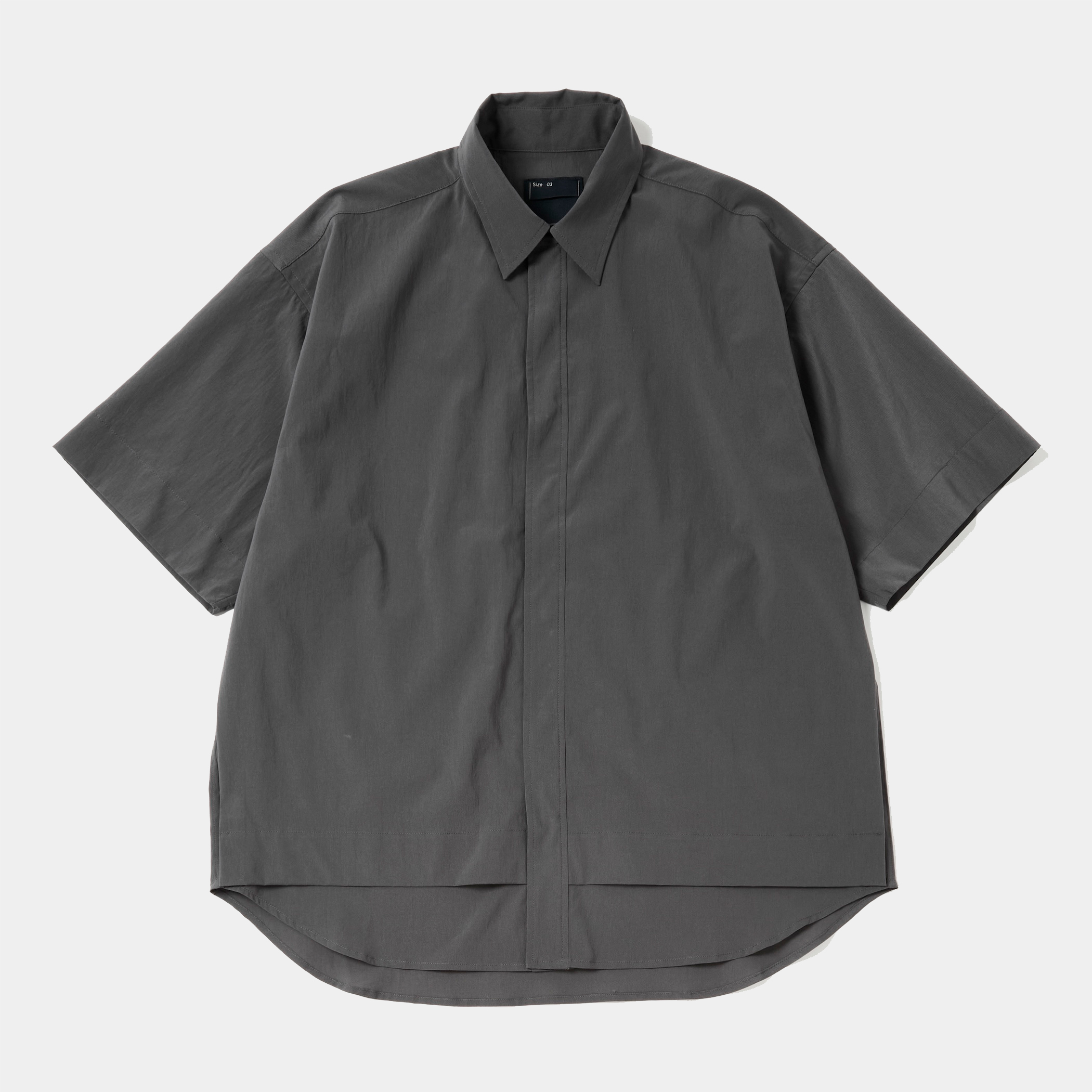 Breathable Side Slit S/S SH/Charcoal