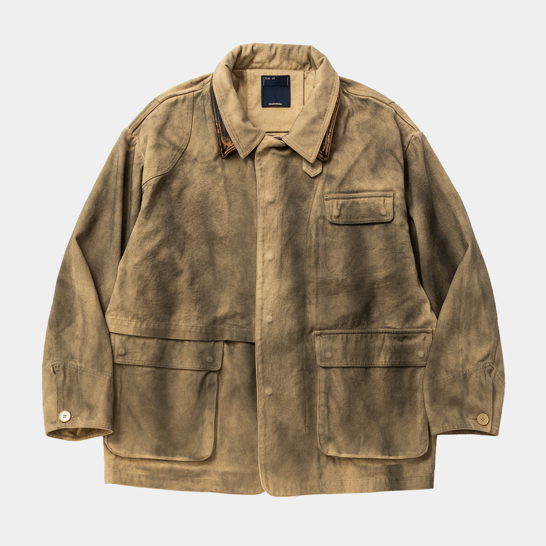 Temporal Fold Fireman Coat /BEIGE