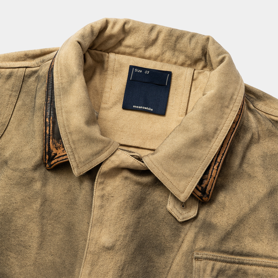 Temporal Fold Fireman Coat /BEIGE