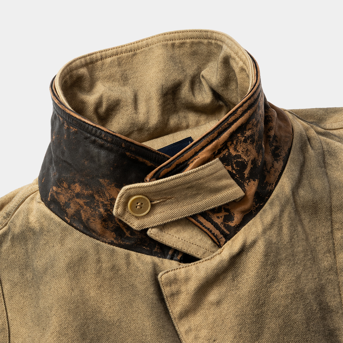 Temporal Fold Fireman Coat /BEIGE