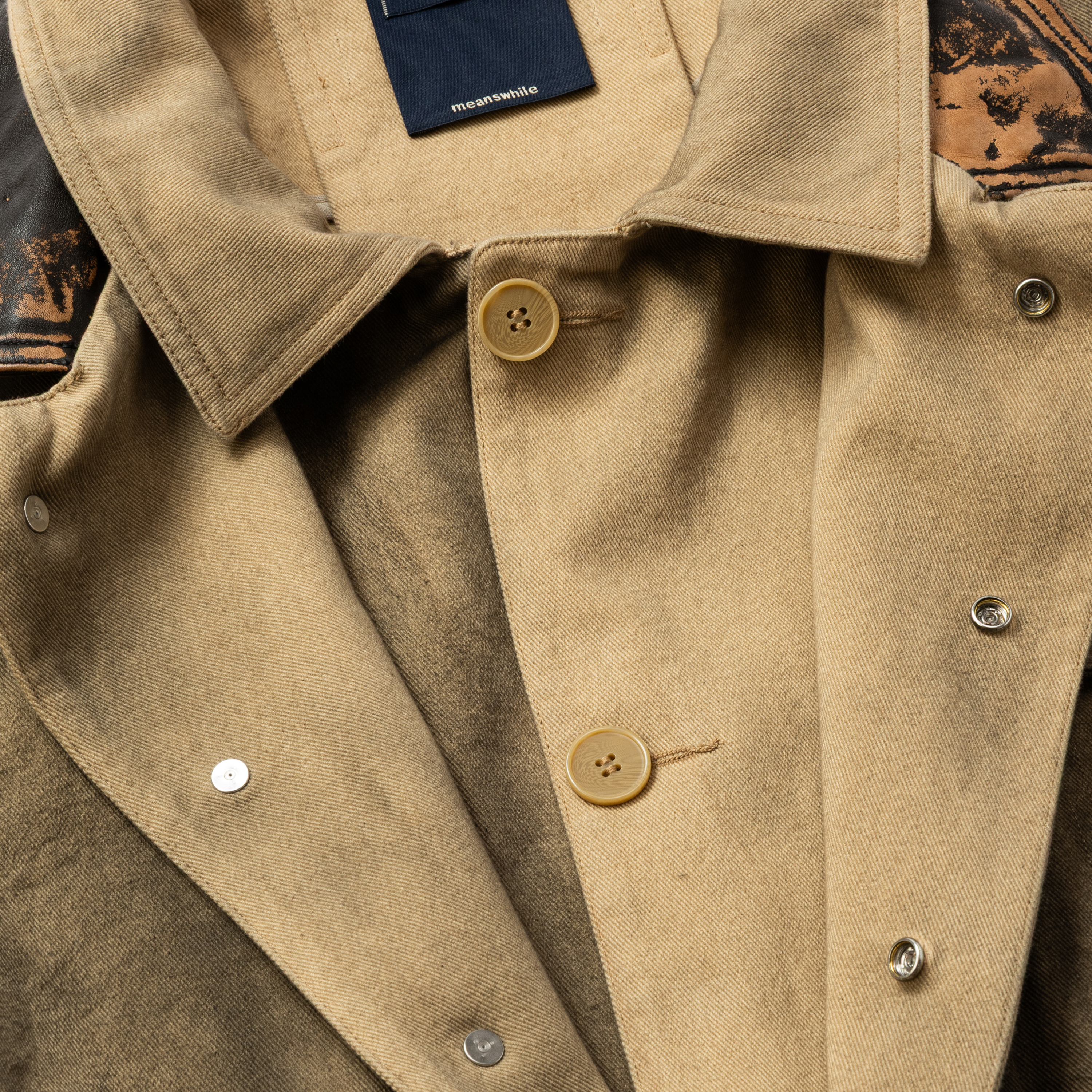 Temporal Fold Fireman Coat /BEIGE