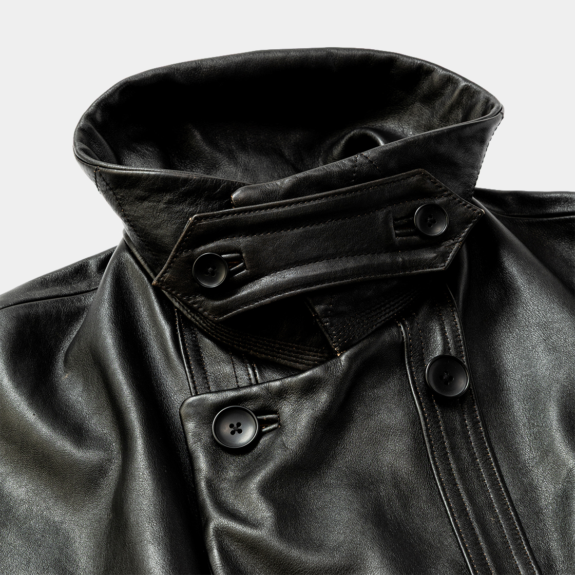 Anonymous Leather Work JKT /OFF BLACK