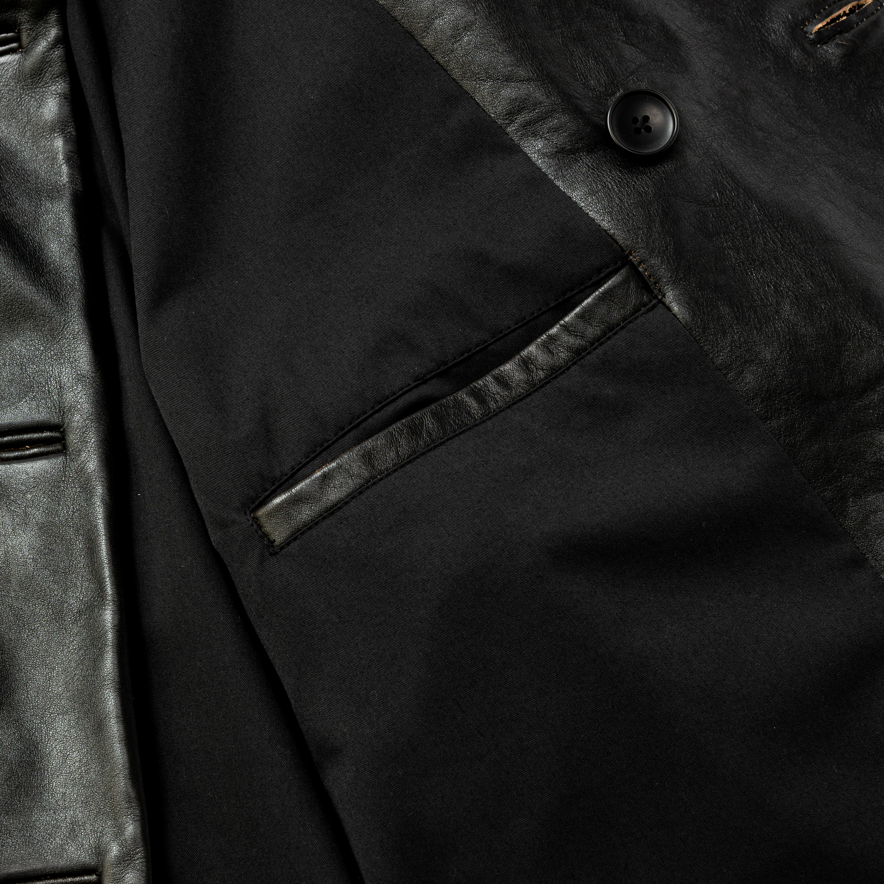Anonymous Leather Work JKT /OFF BLACK