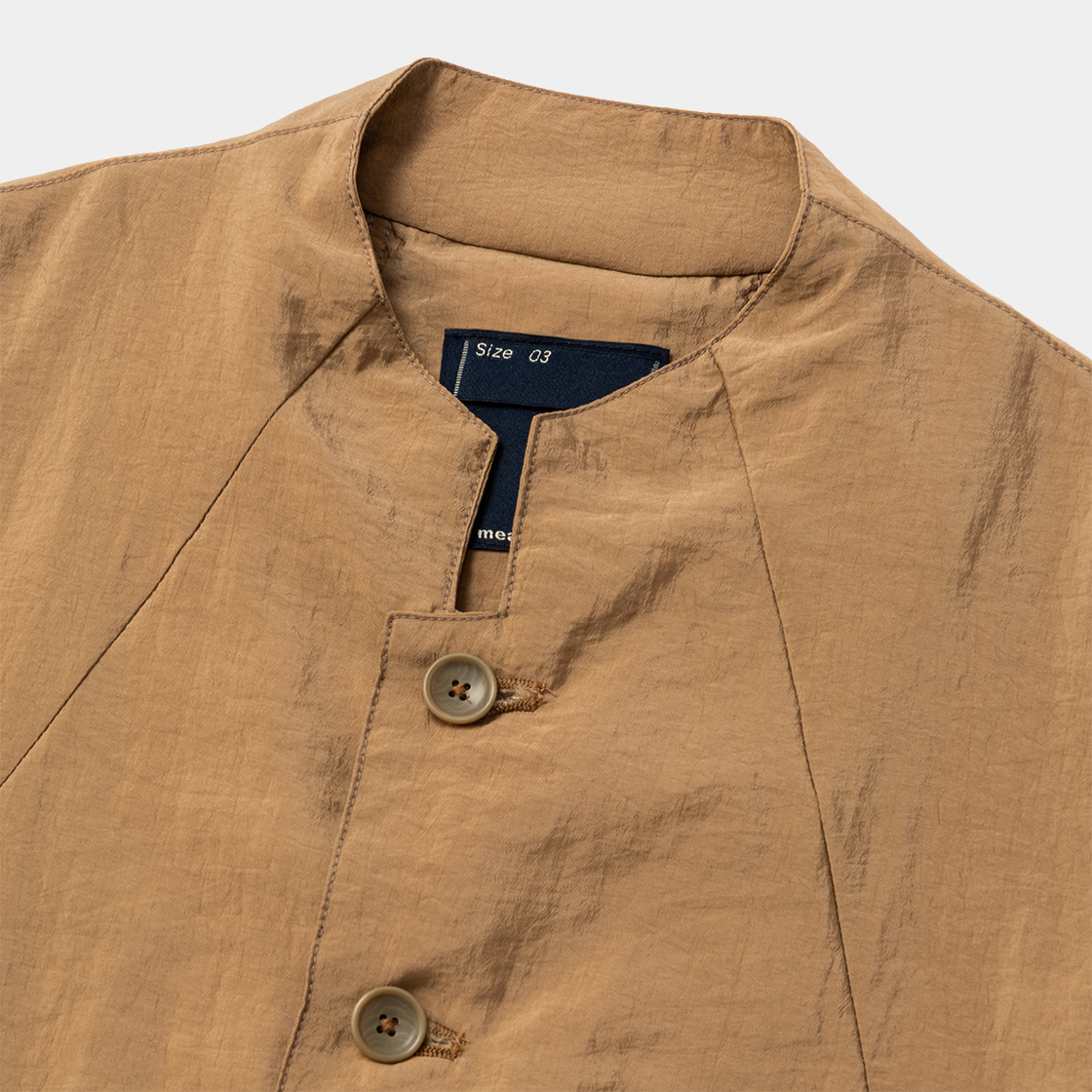 Waft Nylon Shirt Jacket /BROWN