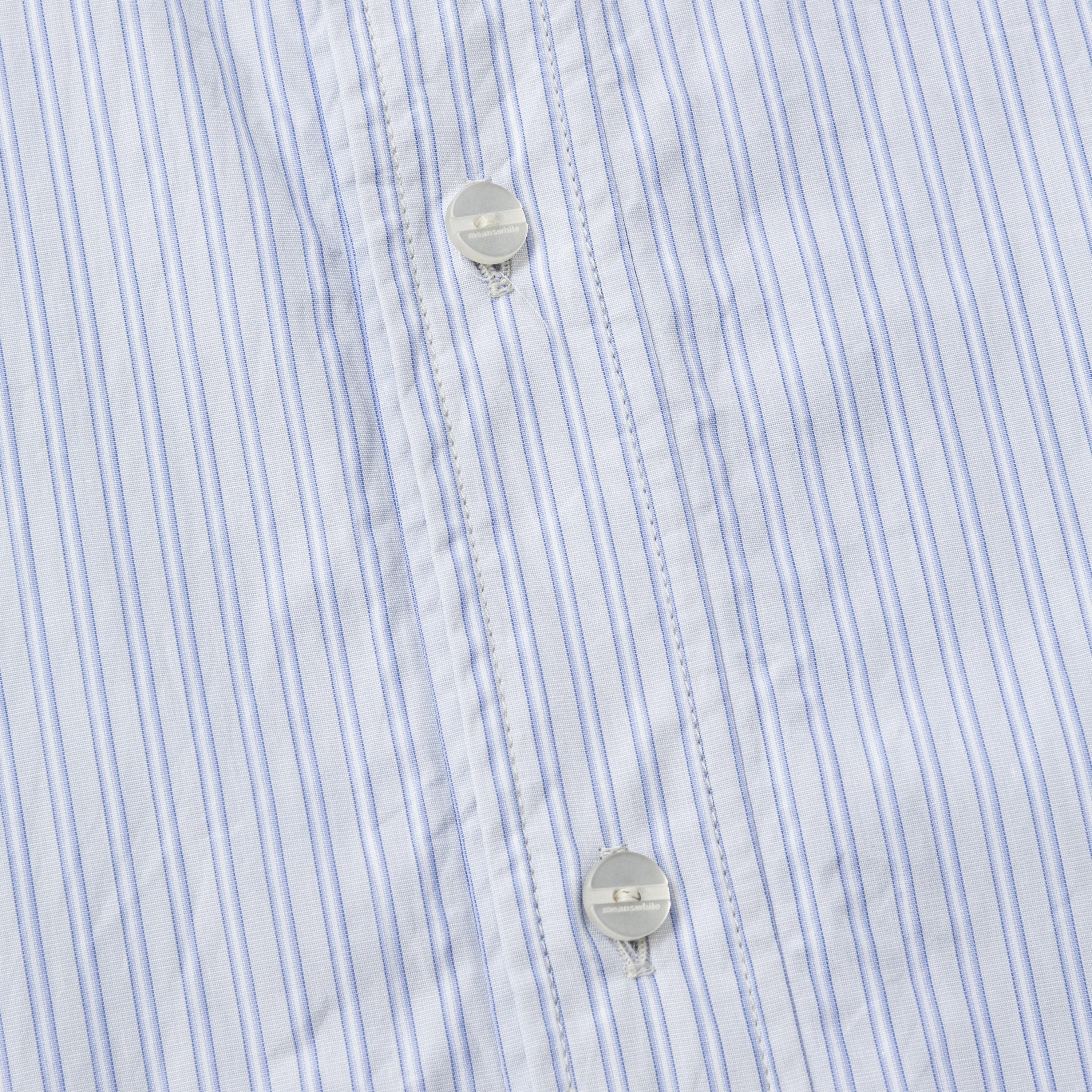 Imperial Poplin Side Slit L/S SH /SAX STRIPE