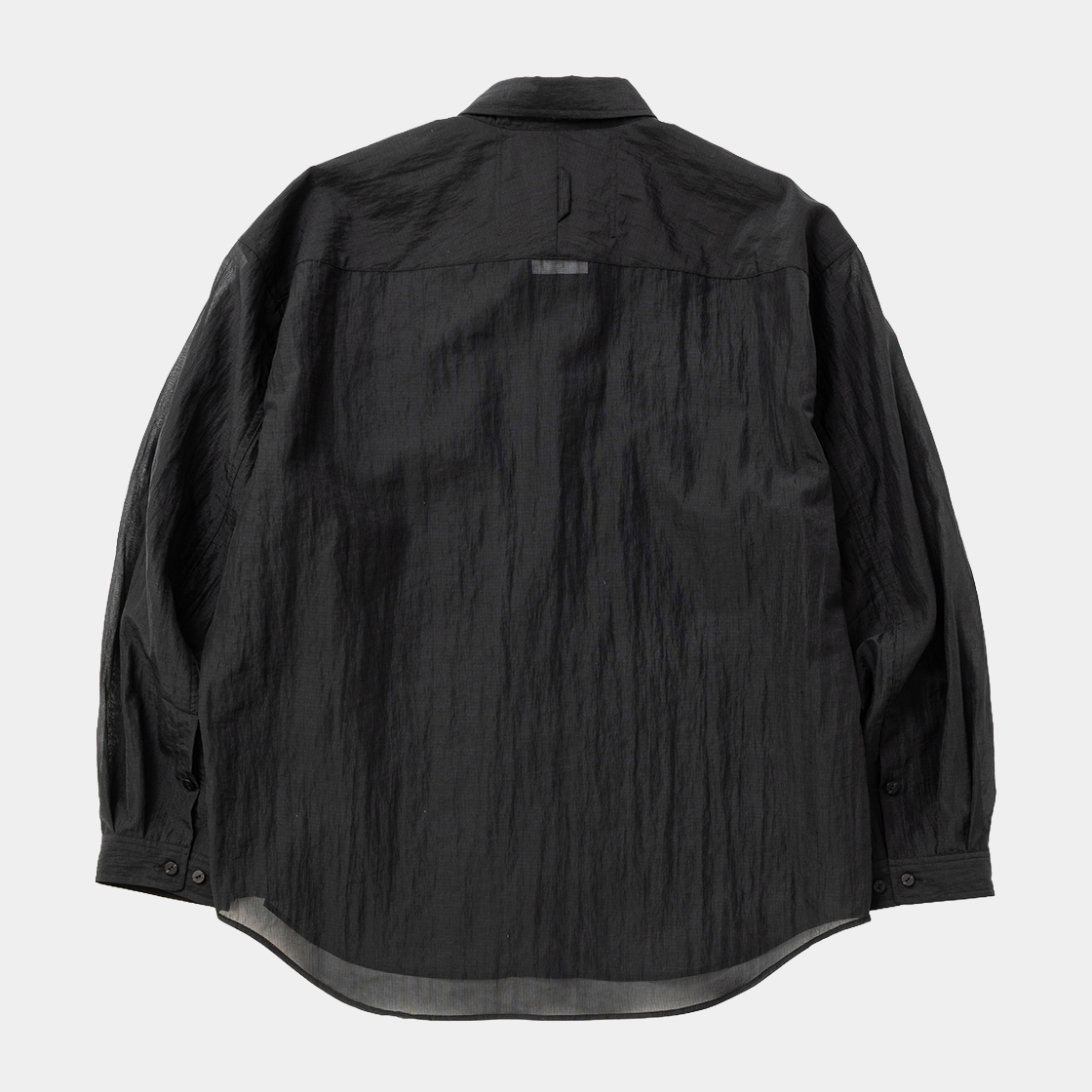 Paper Nylon Luggage Shirt /OFF BLACK