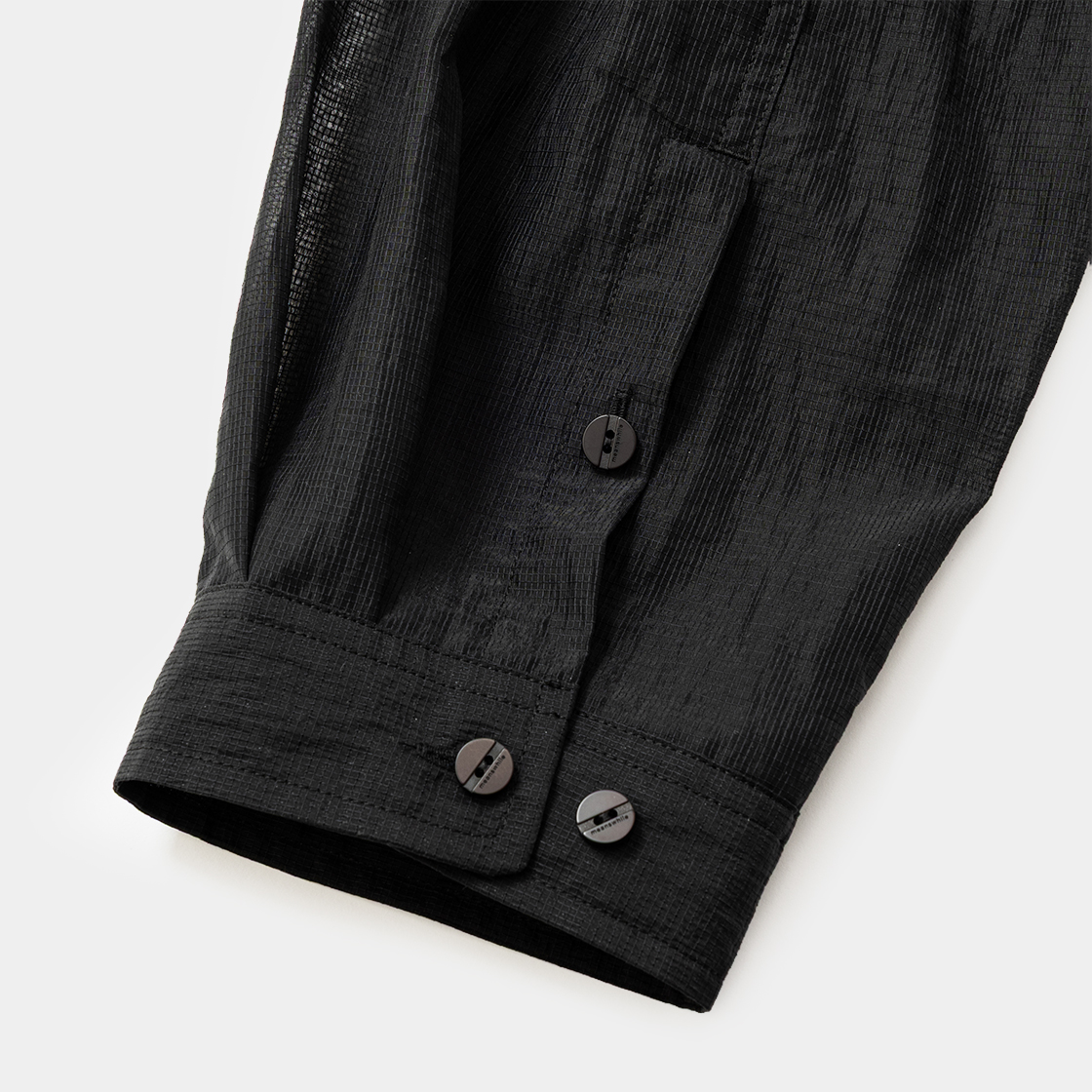 Paper Nylon Luggage Shirt /OFF BLACK