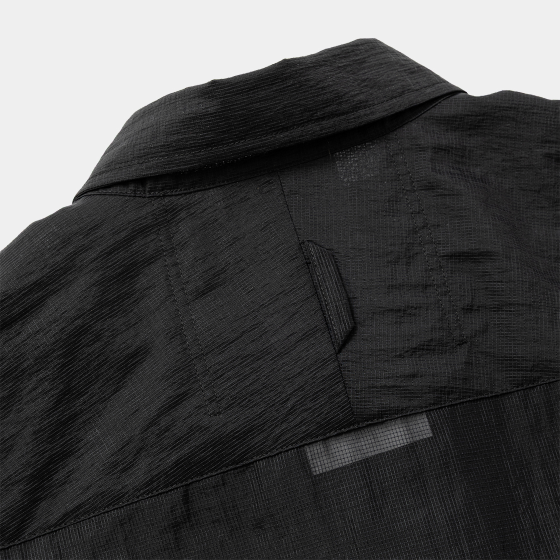 Paper Nylon Luggage Shirt /OFF BLACK