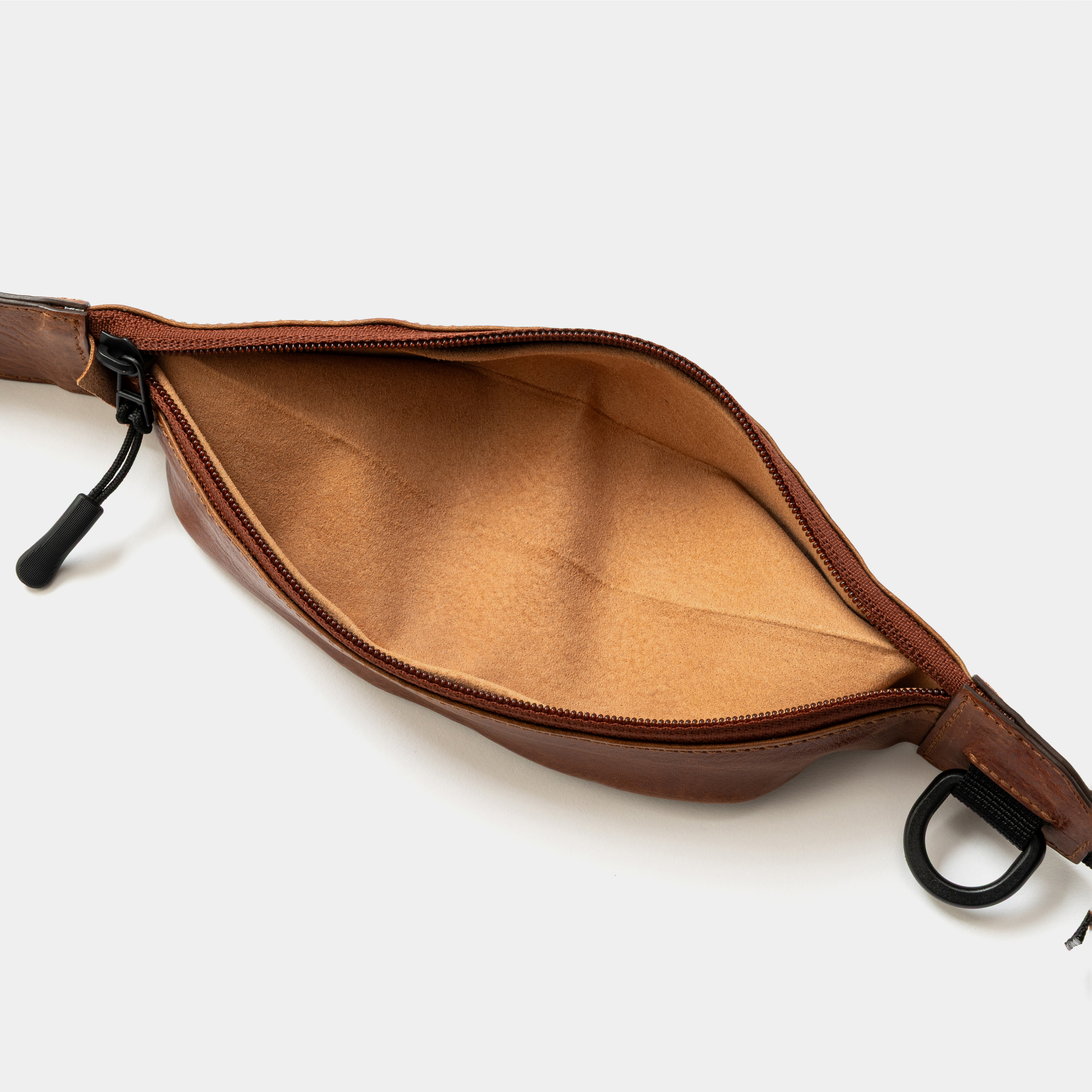 Leather Minimal Body Bag /BROWN