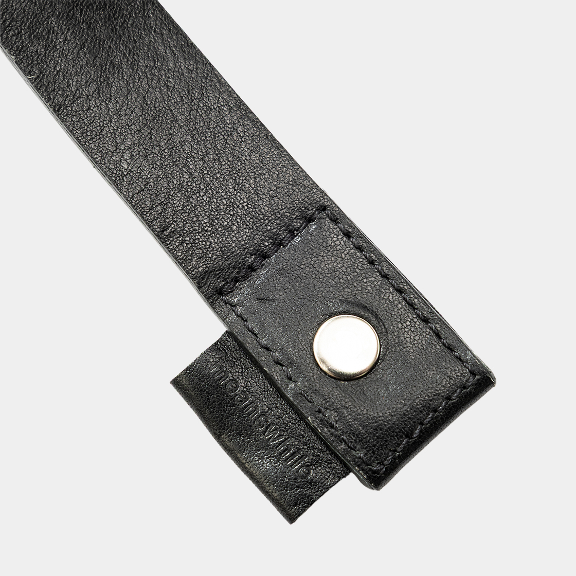 Leather Utility Key Ring  /OFF BLACK