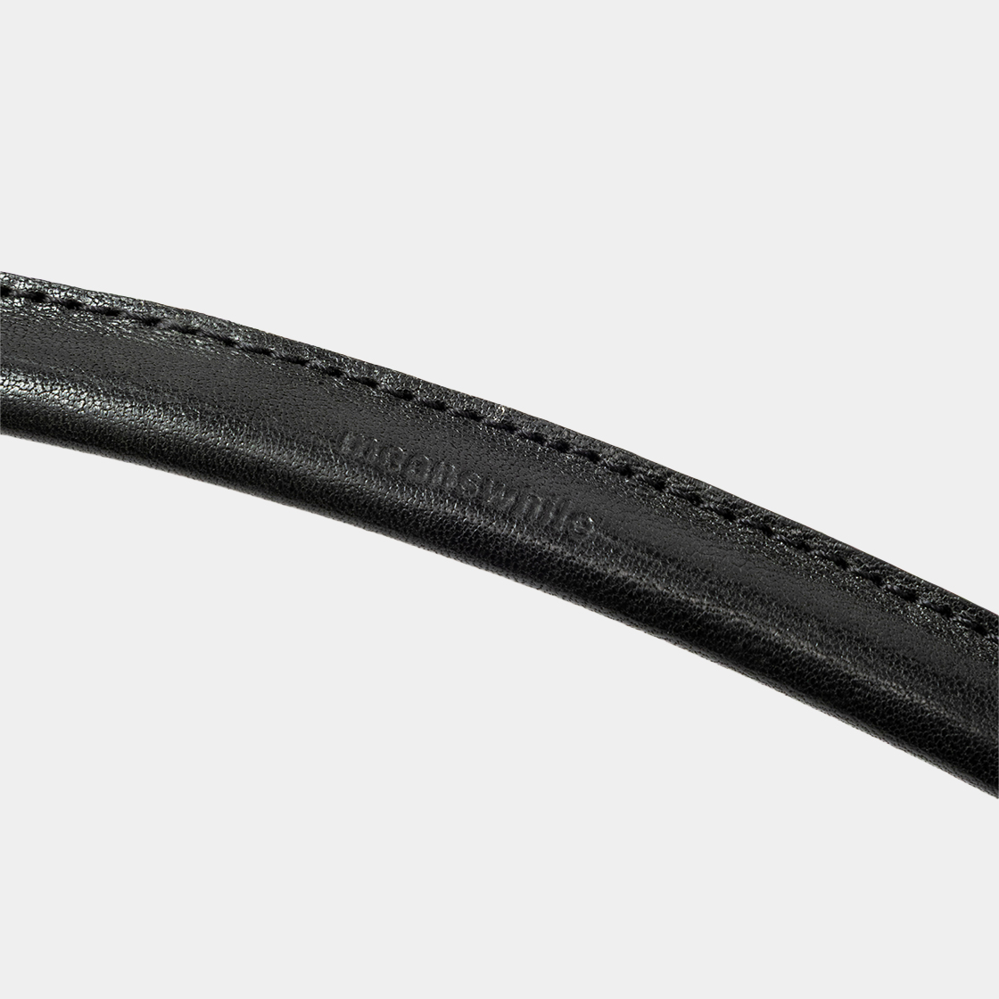Bungee Leather Neck Strap /OFF BLACK
