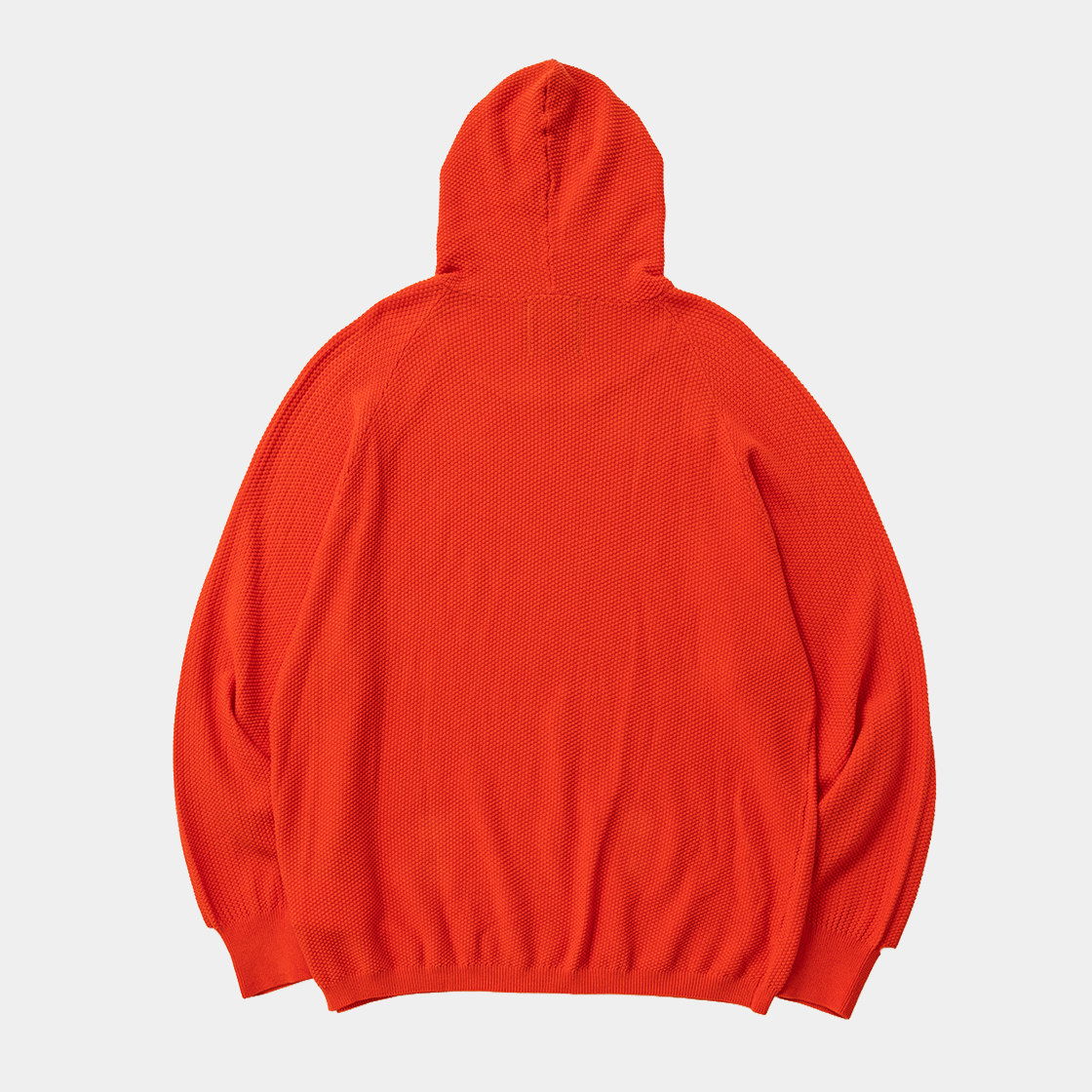 Cotton Cupra Knit Balaclava Hoodie/RED