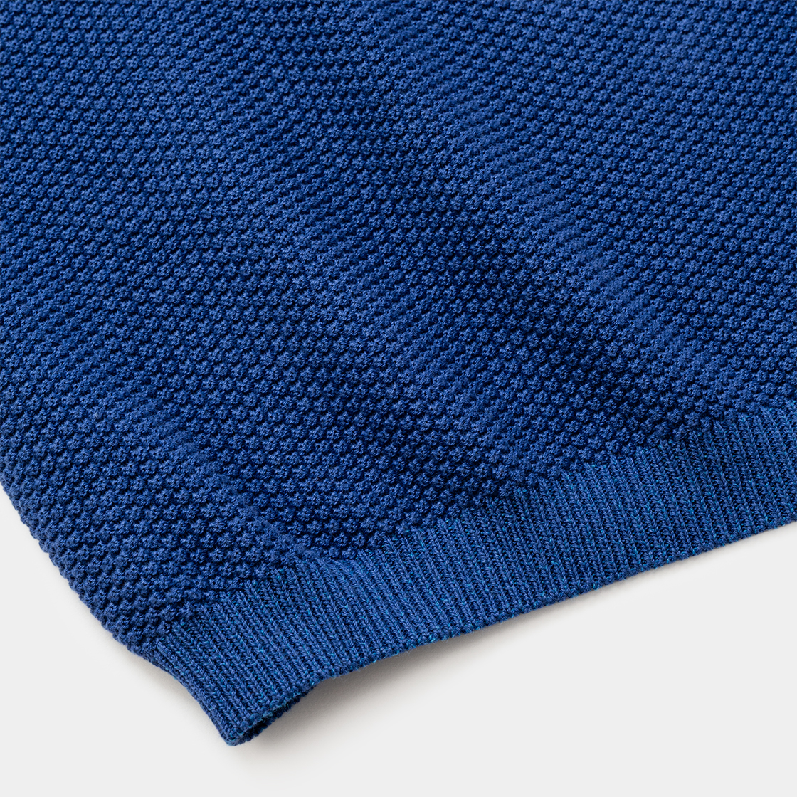 Cotton Cupra Knit Balaclava Hoodie /BLUE