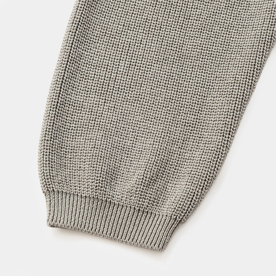 Cotton Cupra Knit Cardigan  /GREIGE