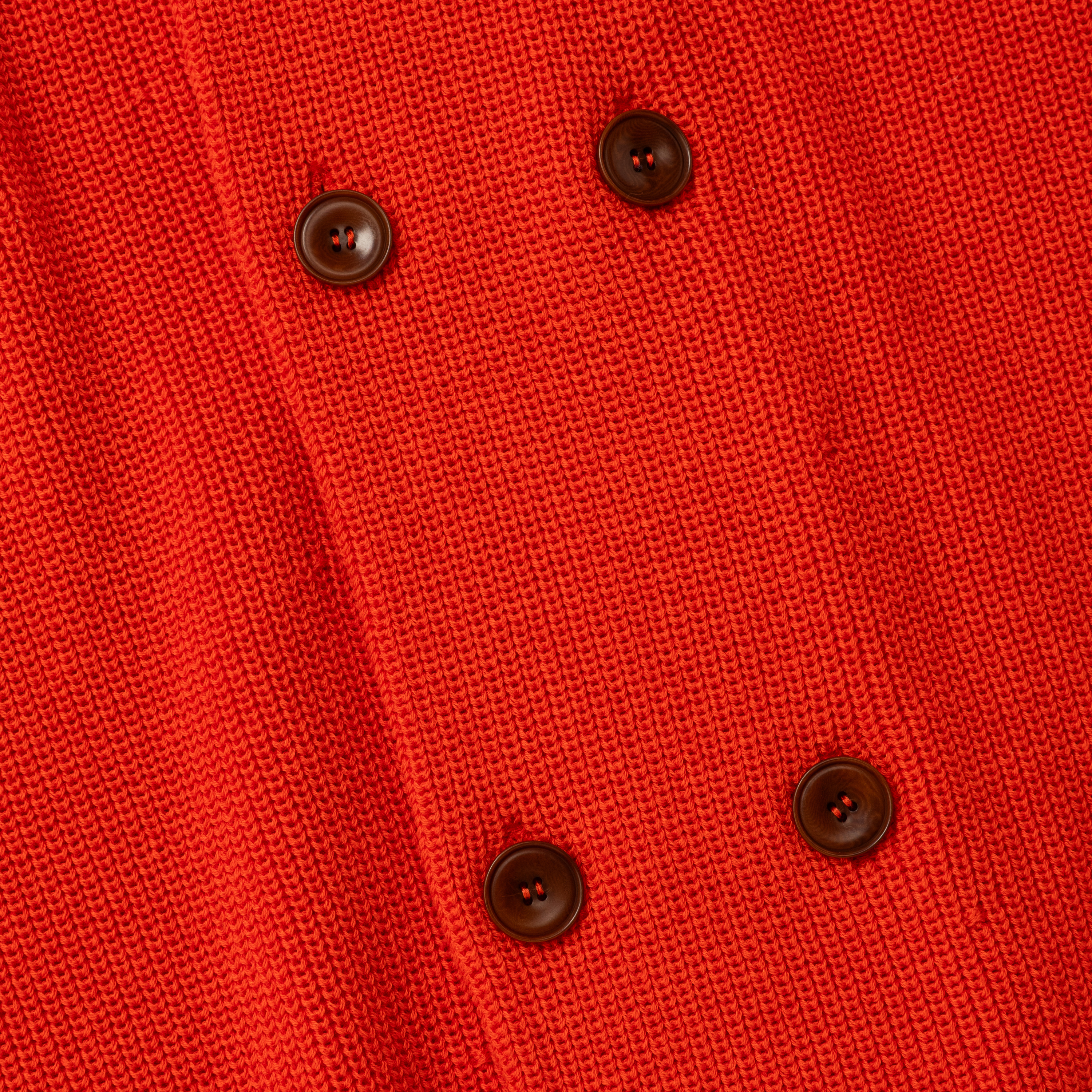 Cotton Cupra Knit Cardigan  /RED