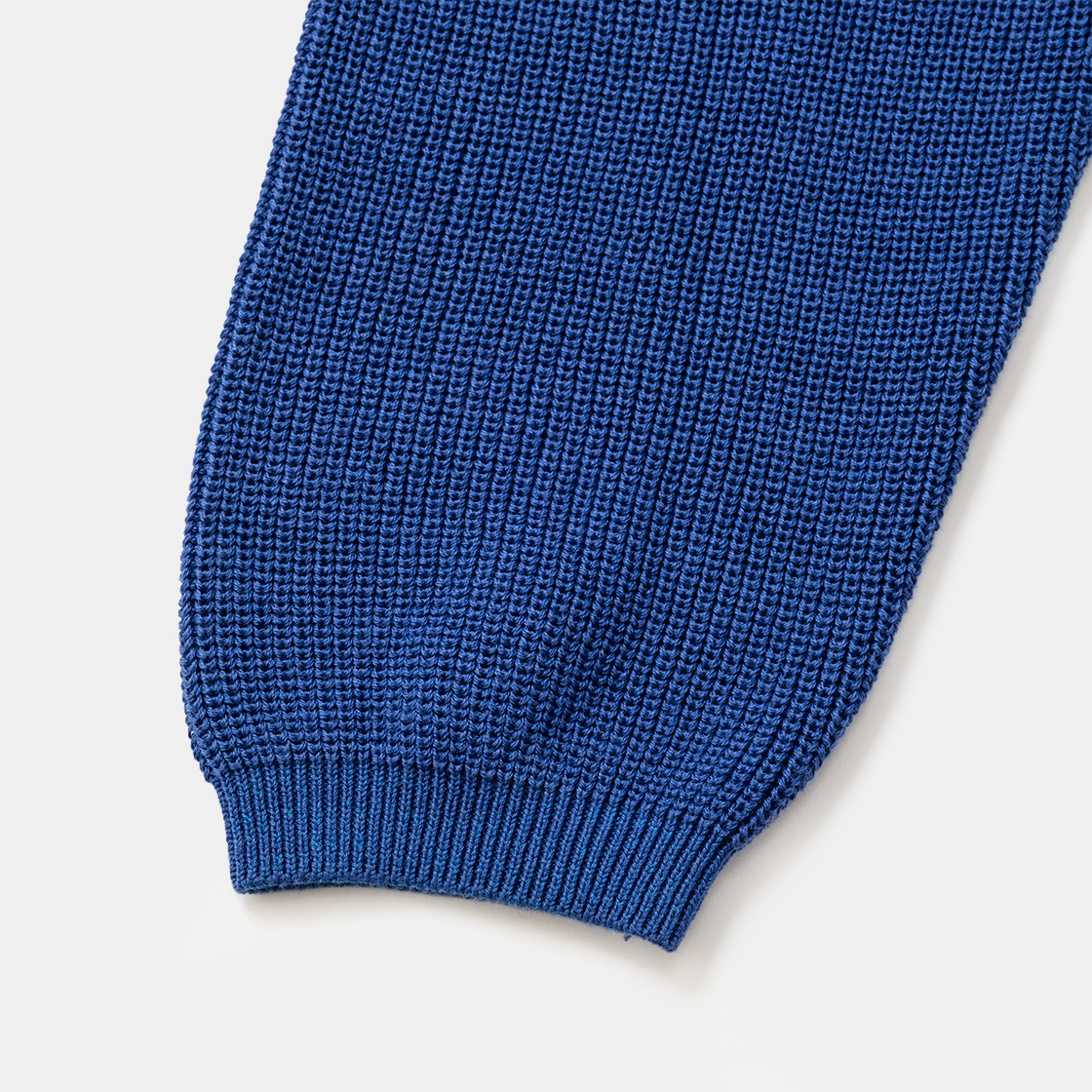 Cotton Cupra Knit Cardigan  /BLUE
