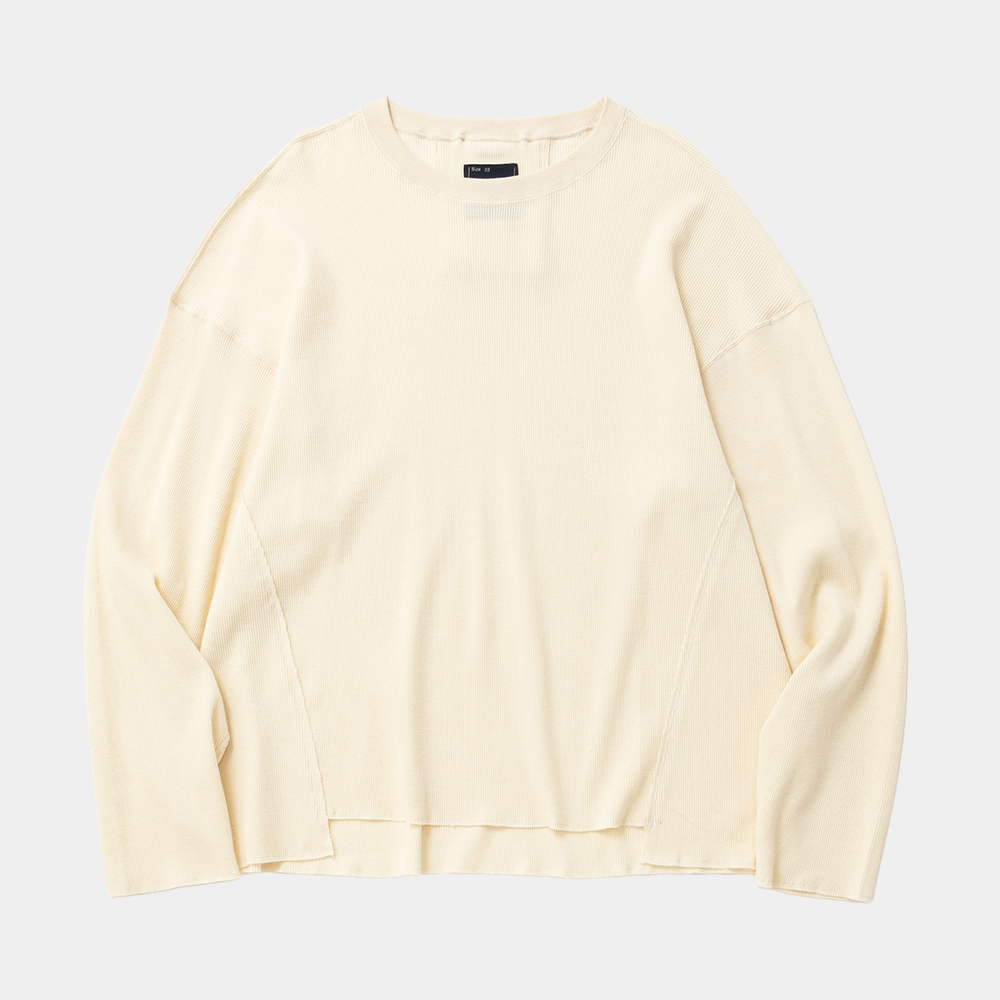 Cotton Wool Thermal shirt  /NATURAL