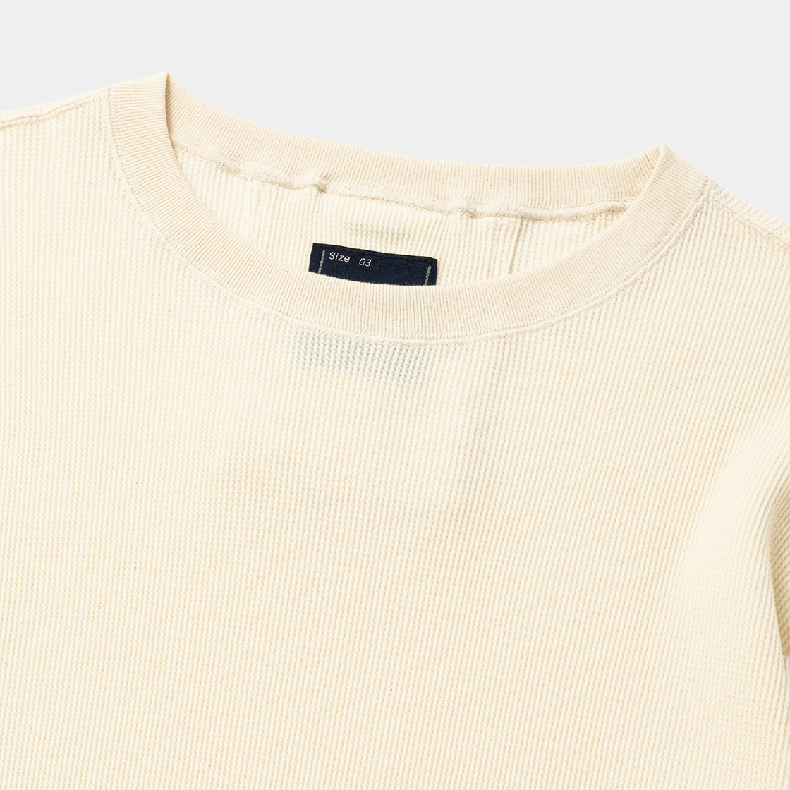 Cotton Wool Thermal shirt  /NATURAL