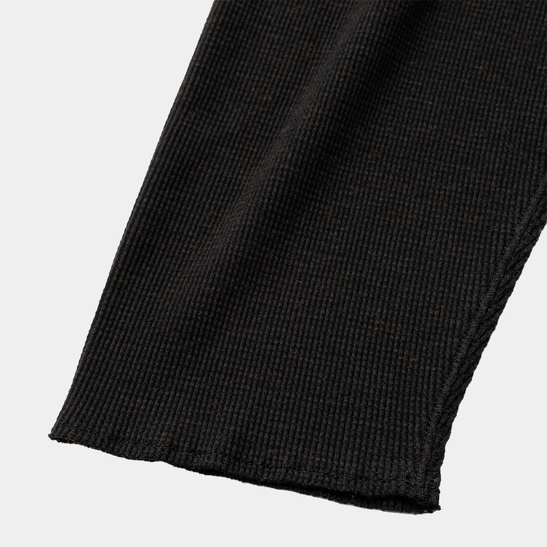 Cotton Wool Thermal shirt /OFF BLACK