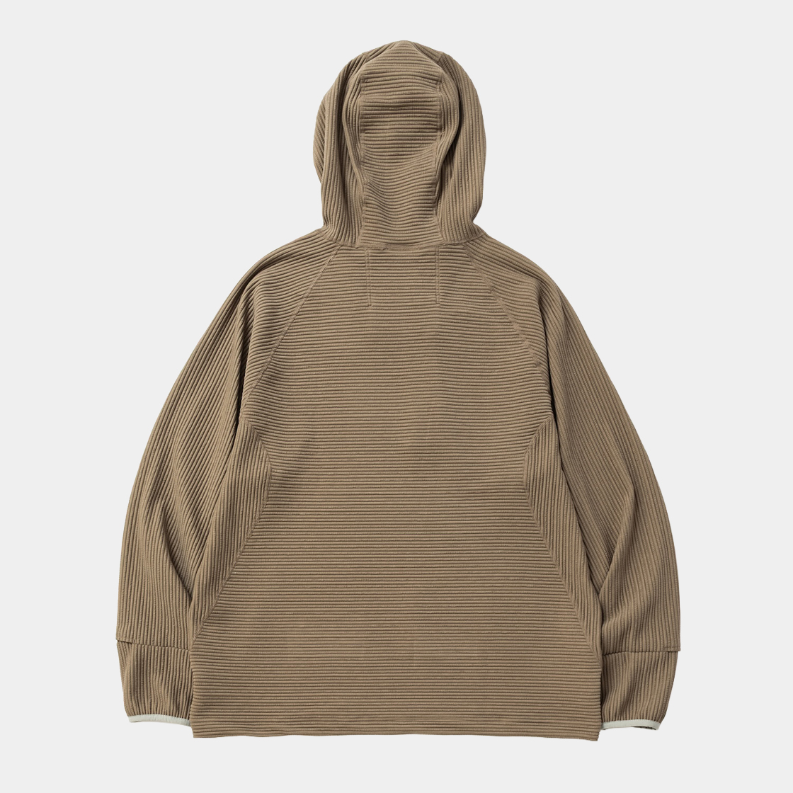 Uneven Anonymous Balaclava Hoodie /BEIGE