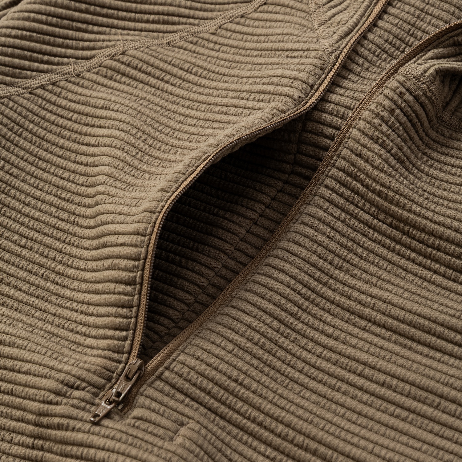 Uneven Anonymous Balaclava Hoodie /BEIGE