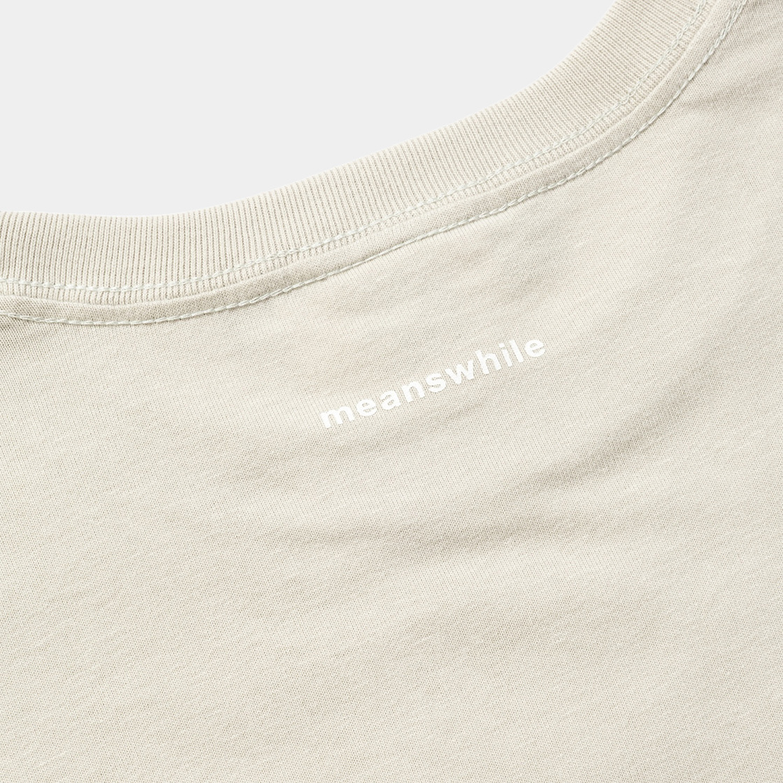 Typography L/S Tee /FROST GREY