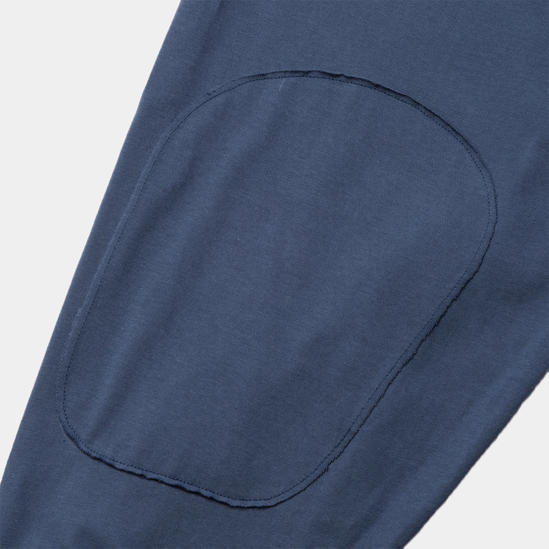 Half-zip Stand Collar L/S /BLUE GREY