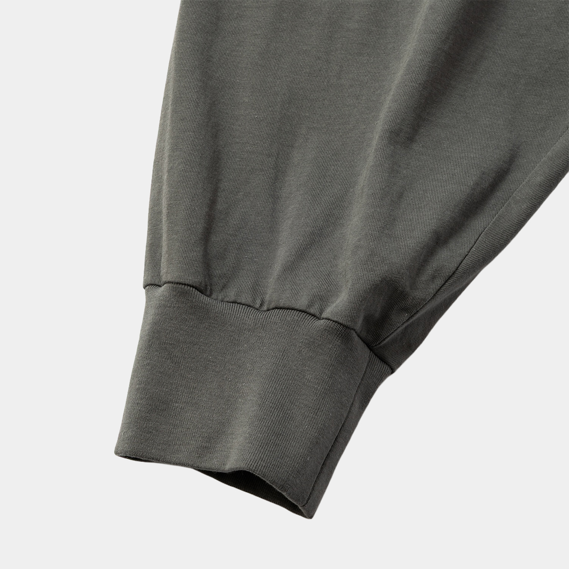 Half-zip Stand Collar L/S /KHAKI