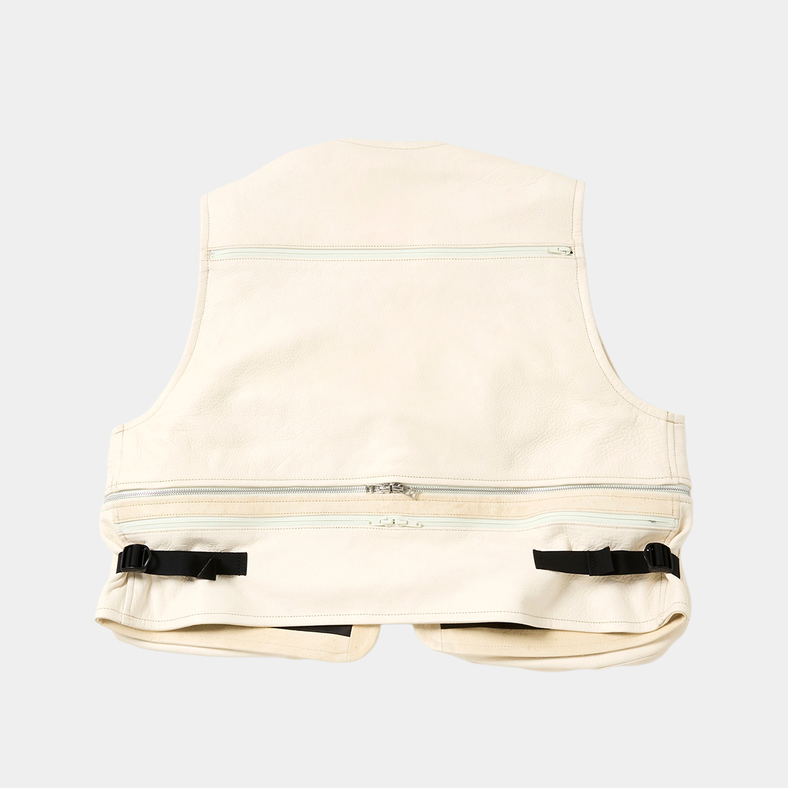 SHIRONAMESHI Leather Luggage Vest /SHIRO