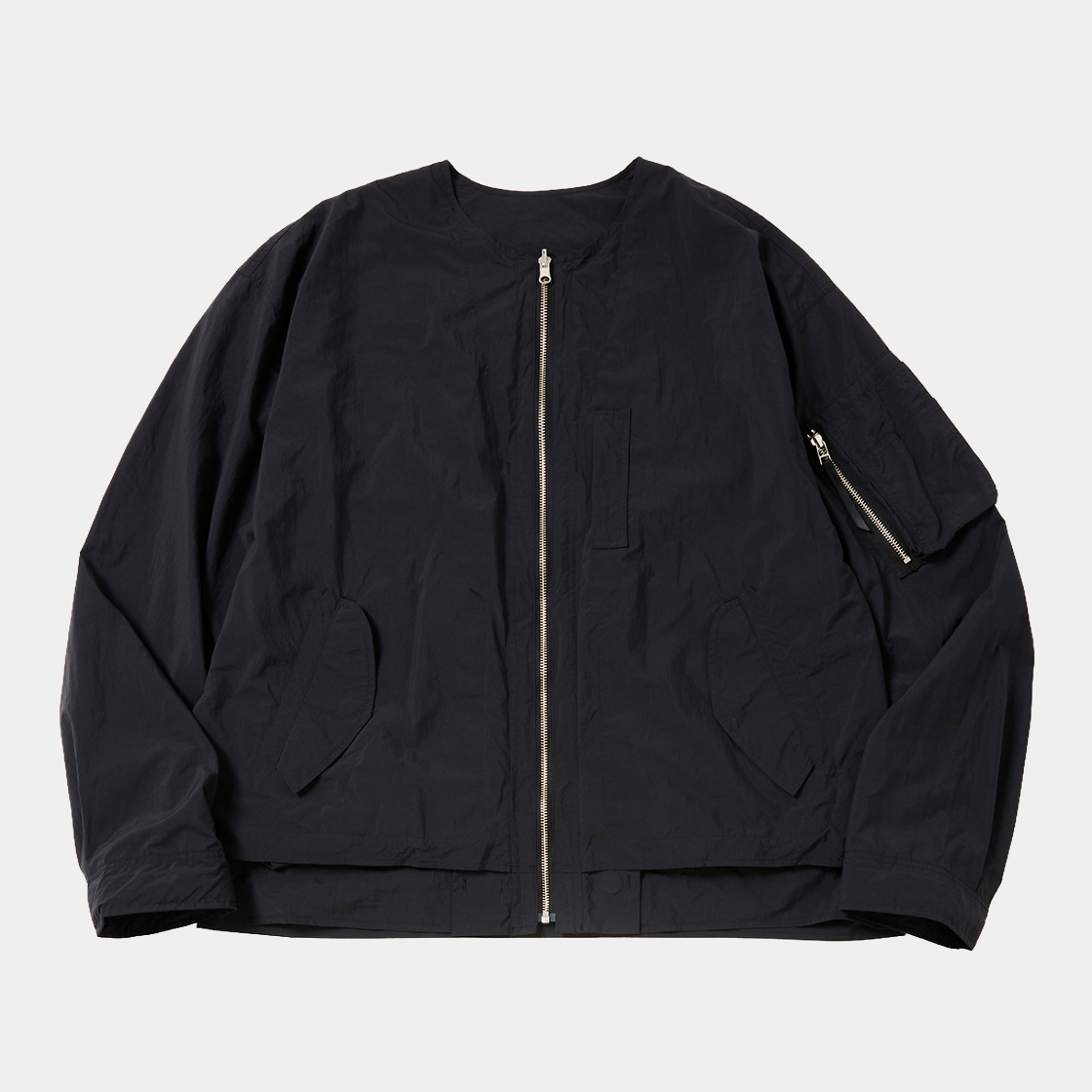 Weathering Nylon Reversible 4Way JKT /OFF BLACK