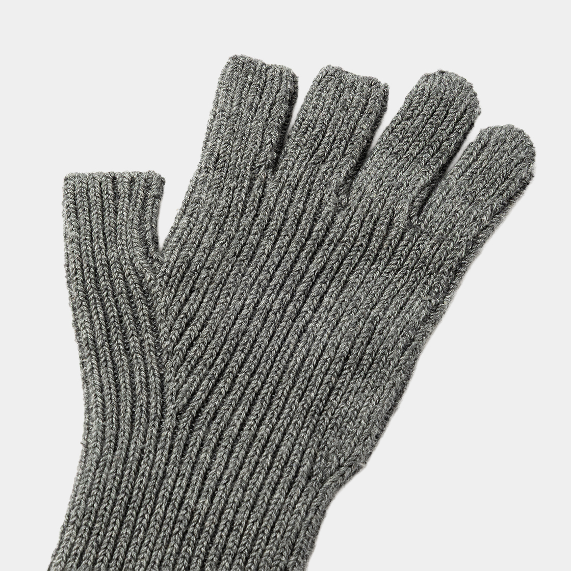 Cotton Cupra Knit Arm Warmer /CHARCOAL
