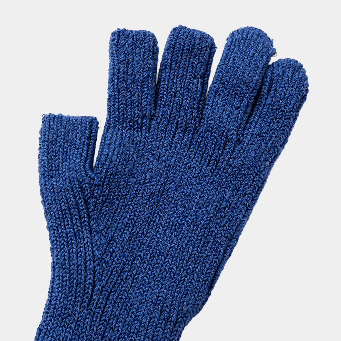 Cotton Cupra Knit Arm Warmer  /BLUE