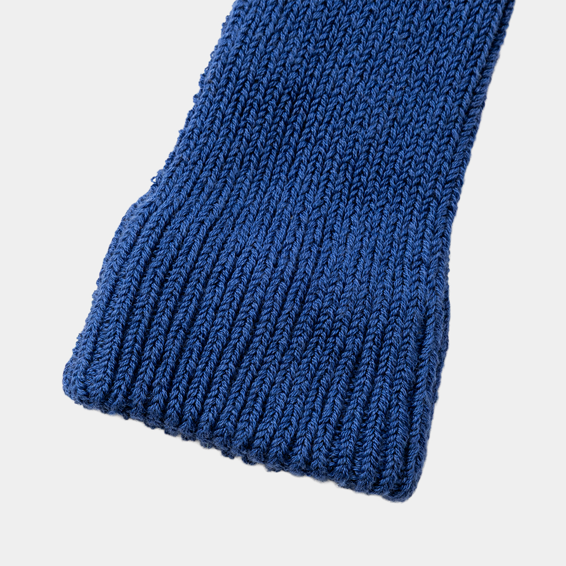 Cotton Cupra Knit Arm Warmer  /BLUE