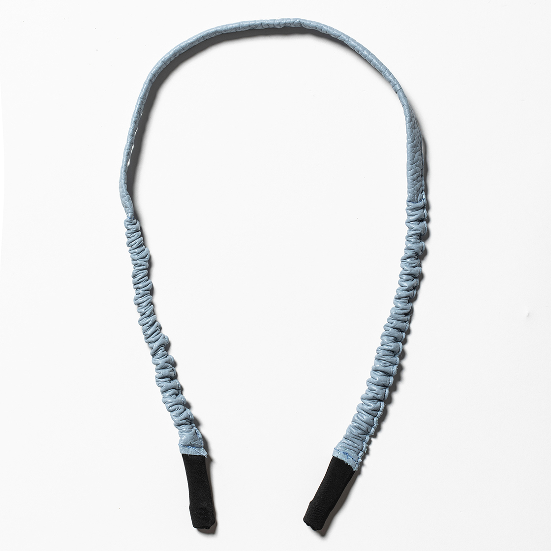 Bungee Leather Glass Cord Ice Blue