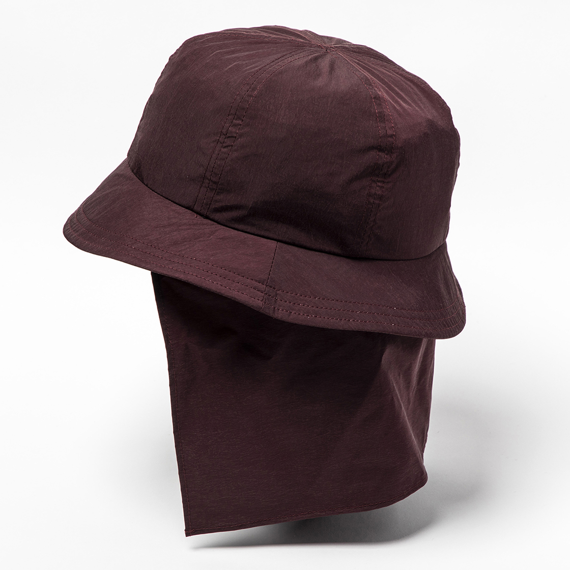 Nylon Shade Cover Hat Bordeaux