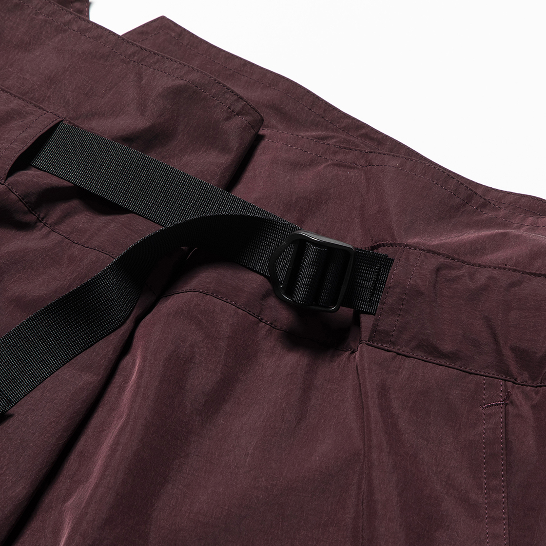 Nylon Wrap Board Shorts Bordeaux