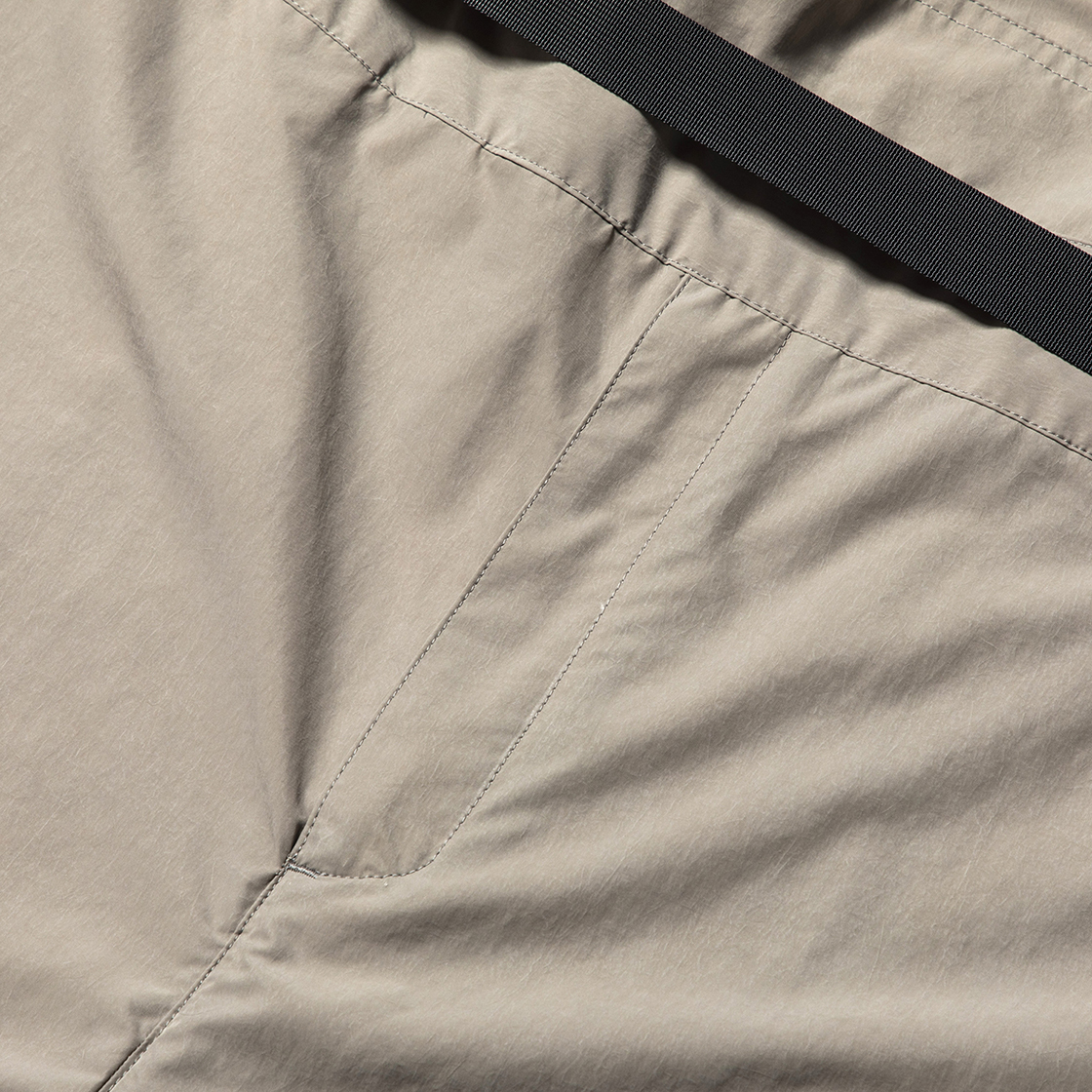 Nylon Wrap Board Shorts Grey
