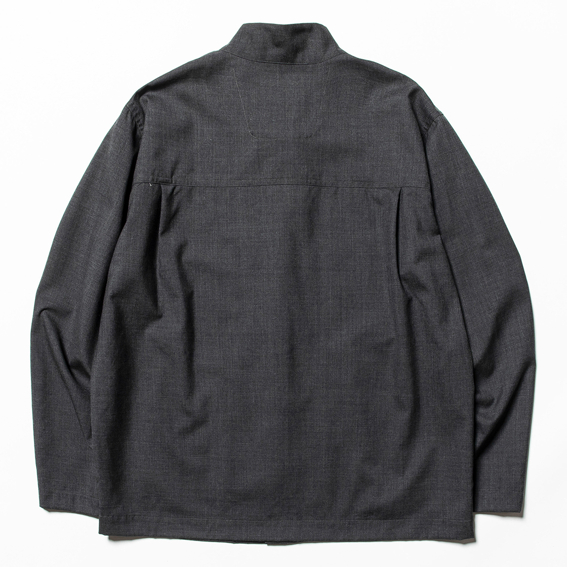 Wool Mao-Collar SH Charcoal