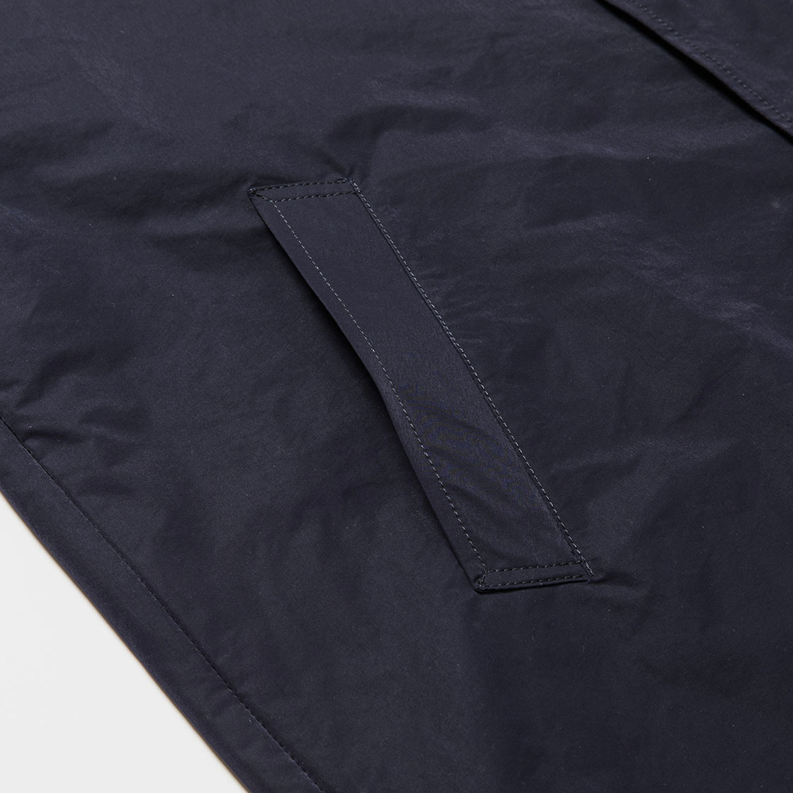 Crisp Nylon Over Short Coat / D.Navy