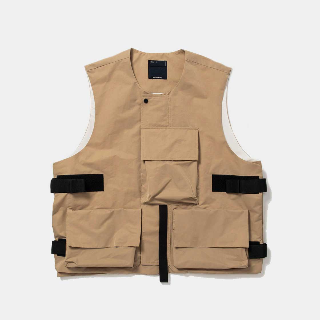 Crisp Nylon Body Armor Vest / Beige