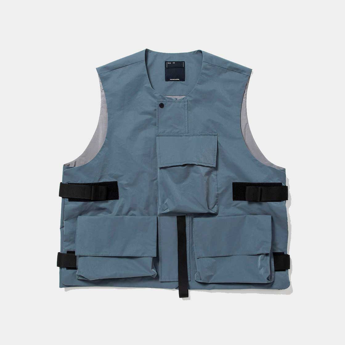 Crisp Nylon Body Armor Vest / Blue Grey | meanswhile