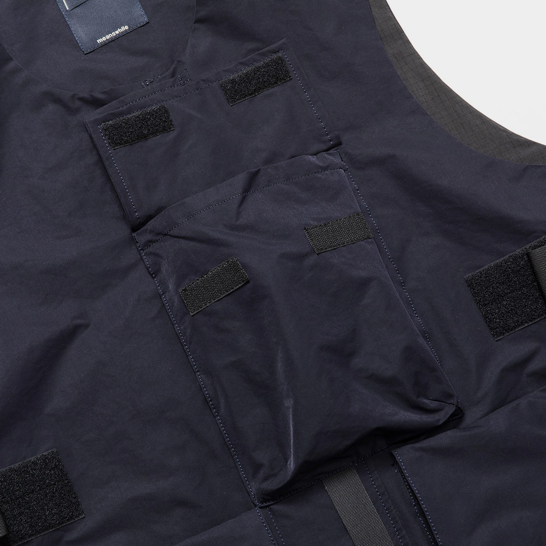 Crisp Nylon Body Armor Vest / D.Navy | meanswhile